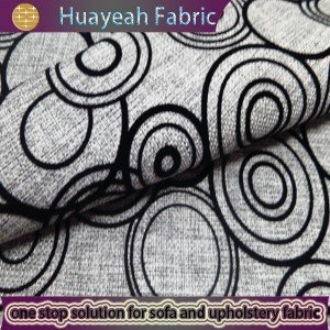 flocked upholstery fabric