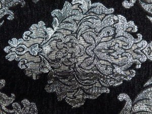 black upholstery fabric