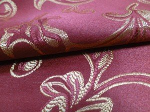 red damask upholstery fabric