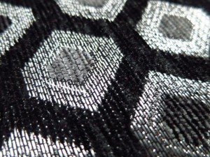 black jacquard fabric