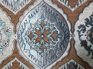 gray damask fabric