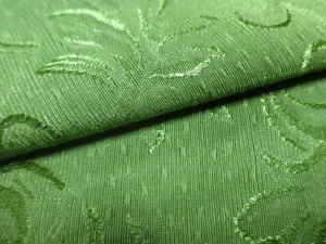 green curtains