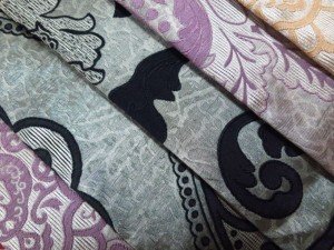 purple jacquard fabric