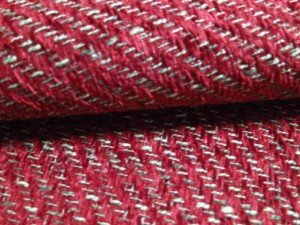 red upholstery fabric