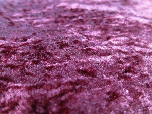 red crushed velour