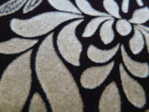 decorative flocked fabric