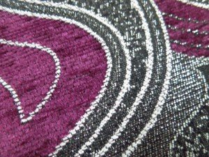 purple chenille fabric
