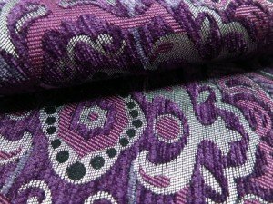 purple chenille fabric