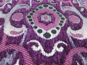 purple chenille fabric