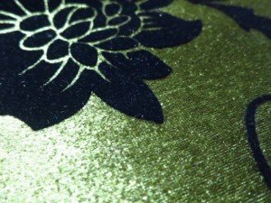green velvet fabric