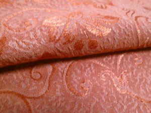 orange decorator fabric