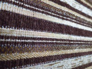 striped chenille fabric