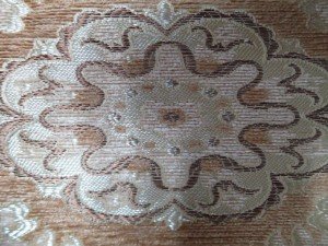 white chenille fabric