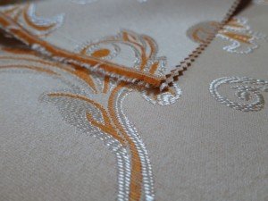 bright-coloured curtain fabric