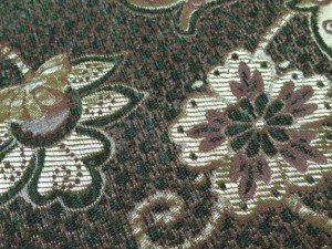 jacquard floral chenille fabric