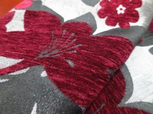 polyester chenille jacquard woven fabric