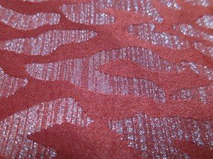 red curtain fabric
