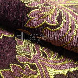 chenille dyed fabric for sofa close look
