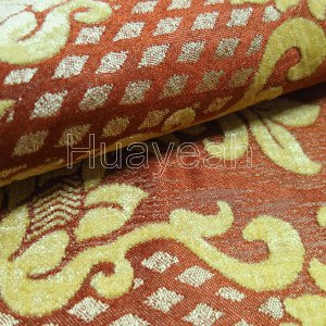 chenille jacquard sofa fabric close look