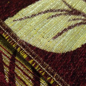 dyed yard chenille fabric backside