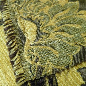 fashion chenille fabric backside
