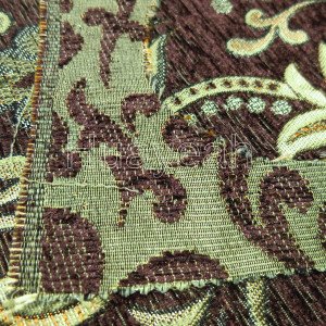floral jacquard fabric backside