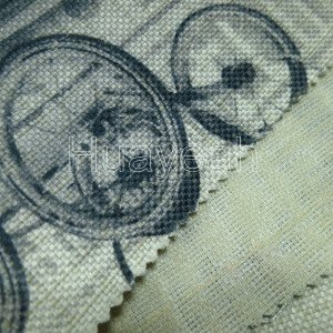polyester woven fabric backside