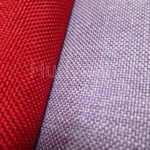 polyester imitated linen fabric close look