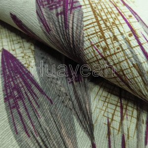polyester printed fabric close look