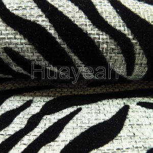 zebra upholstery fabric close look