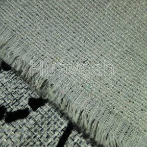 tweed upholstery fabric backside