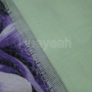 velvet flower fabric backside