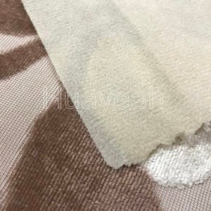 polyester velvet fabric backside