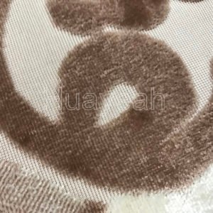 polyester velvet fabric close look