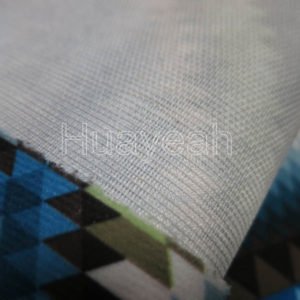 printed velvet fabric backside