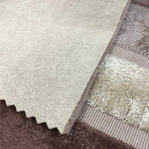 striped velvet upholstery fabric backside