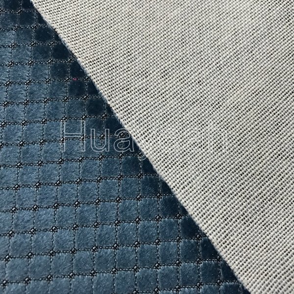  Chenille Velvet Fabric Jacquard Fabric Thicken Upholstery Sofas  Interior Fabric Crafts Materials 145x100cm(Color:Blue)
