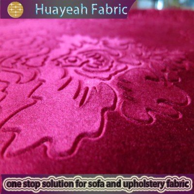 embossed velvet upholstery fabric
