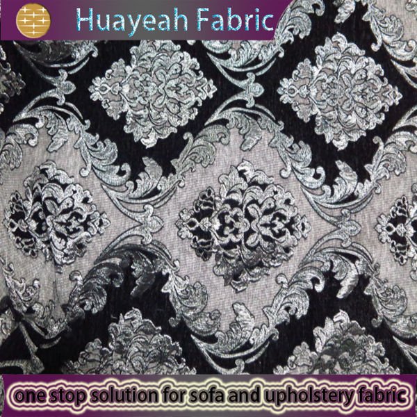 black upholstery fabric