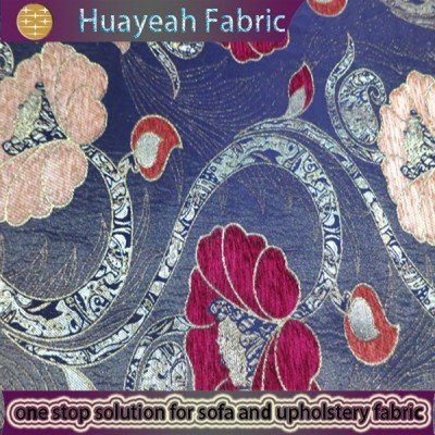 blue jacquard fabric