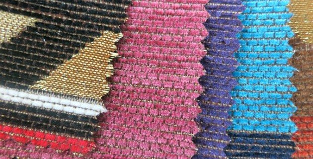 stripe chenille curtain fabric