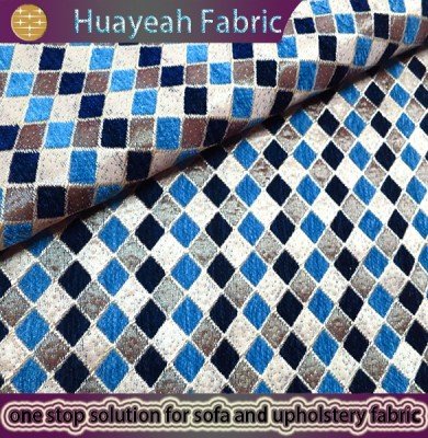 blue check fabric