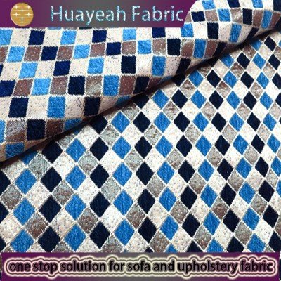 blue check fabric