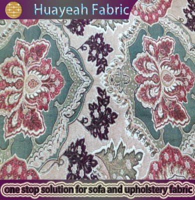 green chenille fabric