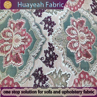 green chenille fabric