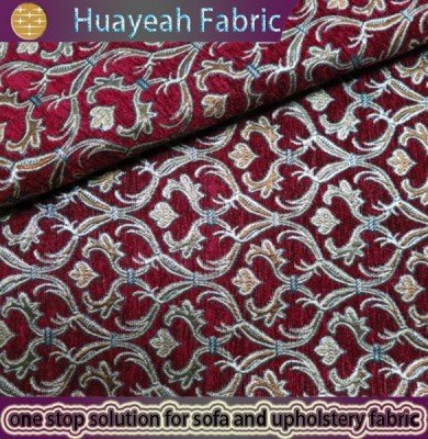 red chenille fabric