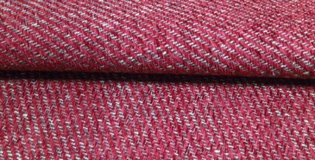 red upholstery fabric