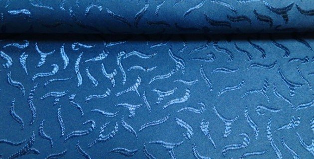 blue upholstery fabric