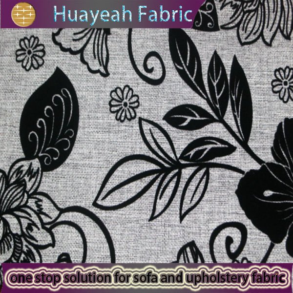 black upholstery fabric