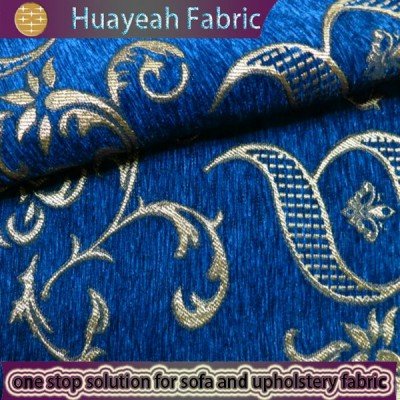 blue chenille fabric